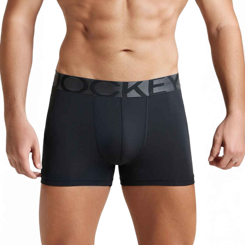 Jockey IC28 Men's Tactel Microfiber Elastane Stretch Underwear Solid Trunk | Black - S | Black-S Jockey IC28 Men's Tactel Microfiber Elastane Stretch Underwear Solid Trunk | Black - S | Black-S