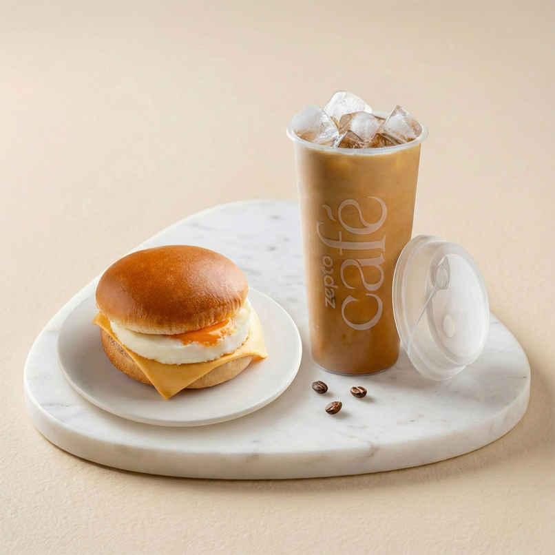 Double Egg & Cheese Sandwich (1pc) & Classic Cold Coffee (1pc) Combo