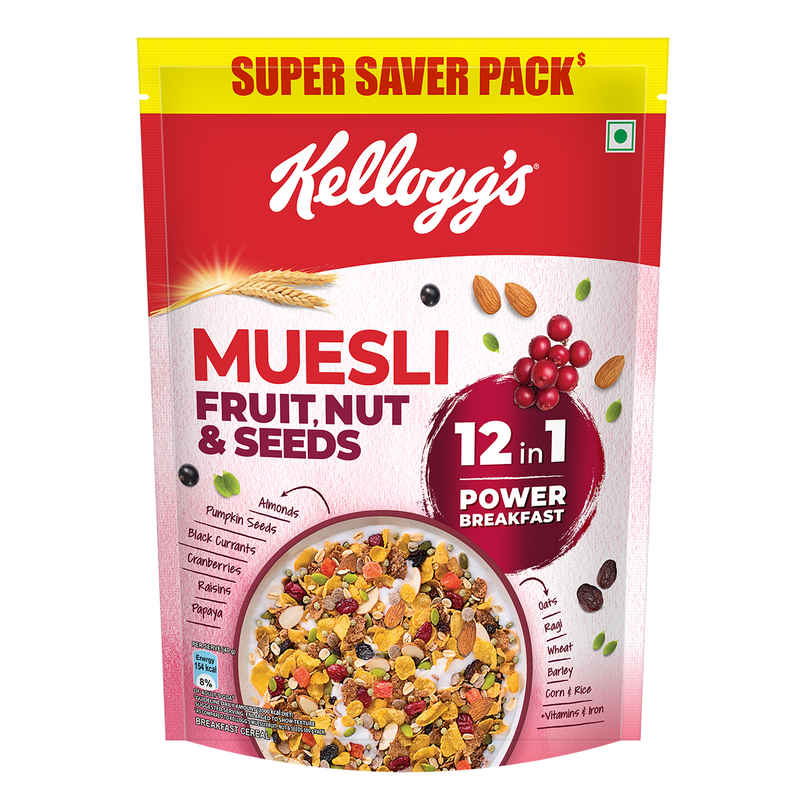 Kellogg's Muesli Fruit Nut & Seeds 12-in-1 Power Breakfast Kellogg's Muesli Fruit Nut & Seeds 12-in-1 Power Breakfast