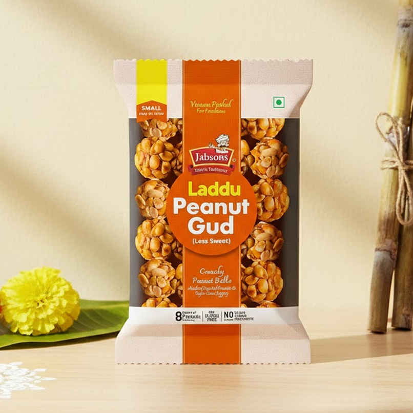 Jabsons Chikki Peanut Laddu | Crunchy & Tasty