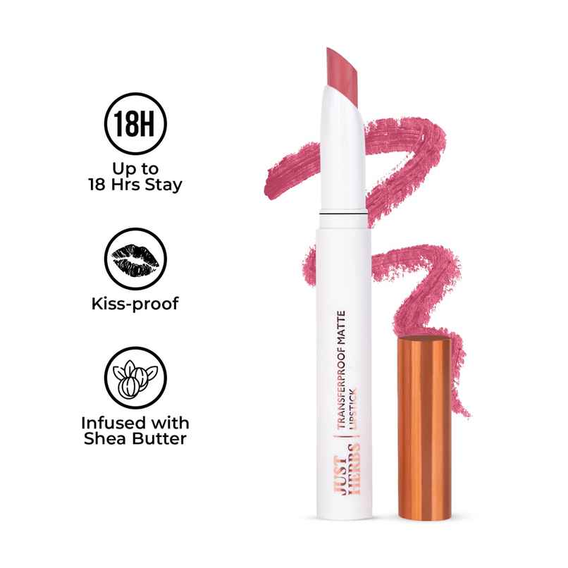 Just Herbs Transfer And Smudge Proof Rich Pigmented Lipstick (Blushing Nude) Just Herbs Transfer And Smudge Proof Rich Pigmented Lipstick (Blushing Nude)