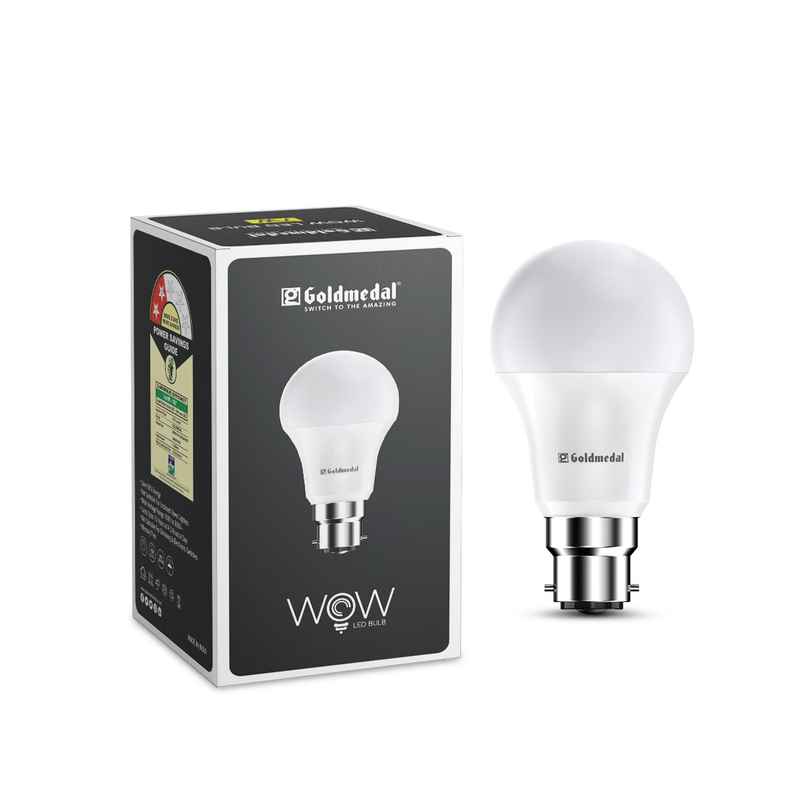 Gold Medal WOW 18W B22 Base LED Bulb For Home & Office | 230 Degree Light Coverage | 4kV Surge Protection | High Voltage Protection | Energy Efficient