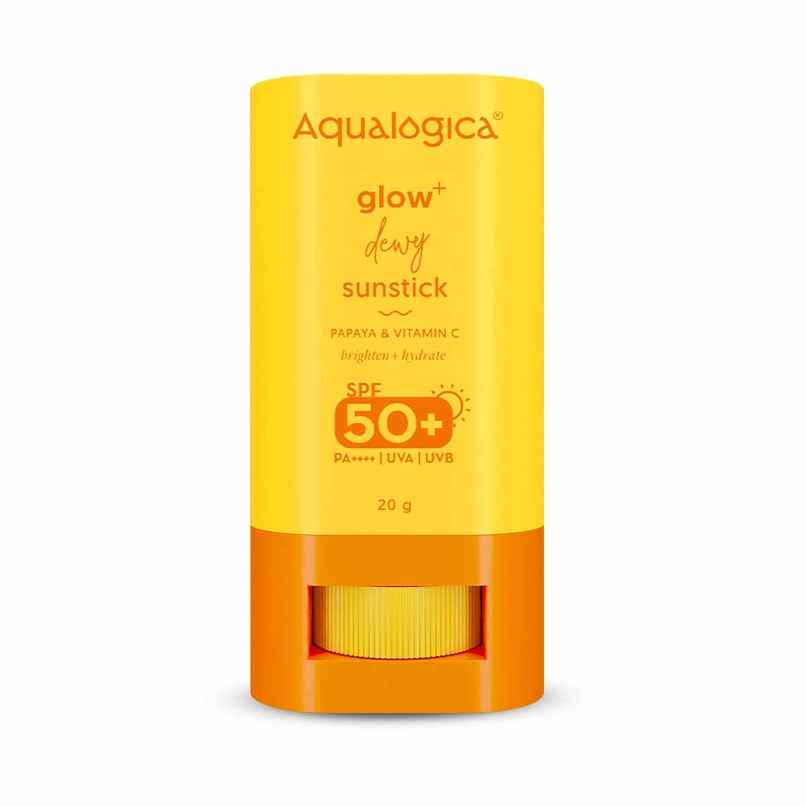 Aqualogica Glow+ Dewy Sunstick with SPF 50+ & PA++++ for Easy Reapplication & No White Cast Color Aqualogica Glow+ Dewy Sunstick with SPF 50+ & PA++++ for Easy Reapplication & No White Cast Color