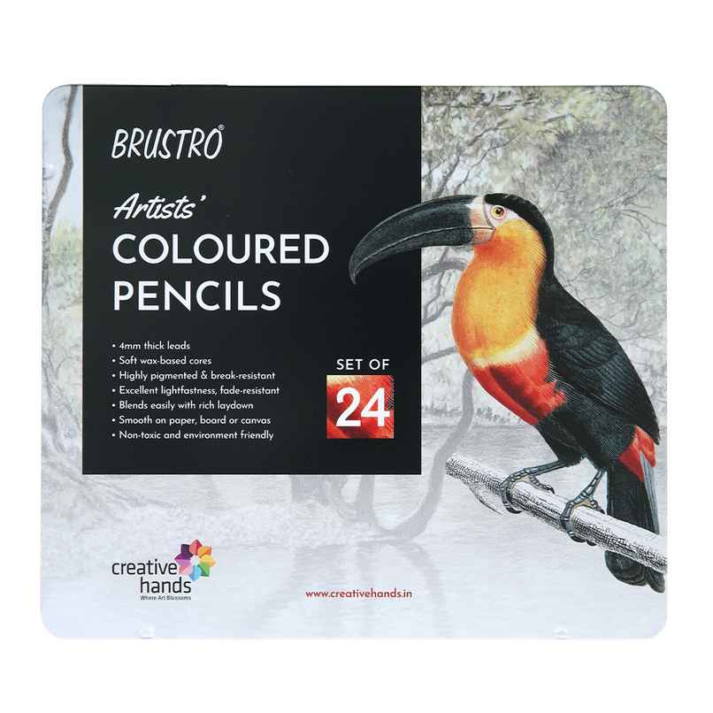 Brustro Artists Coloured Pencil Set Of 24 Brustro Artists Coloured Pencil Set Of 24