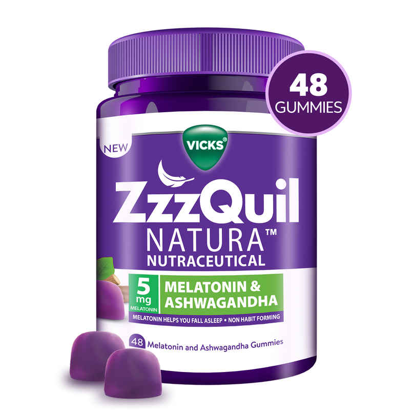Vicks ZzzQuil Natura Sleep Gummies With Melatonin & Ashwagandha