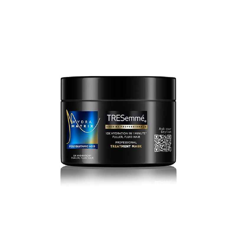 TRESemme Hydra Matrix Treatment Mask | Polyglutamic Acid for 100H Hydrated Fluid Hair, Paraben Free