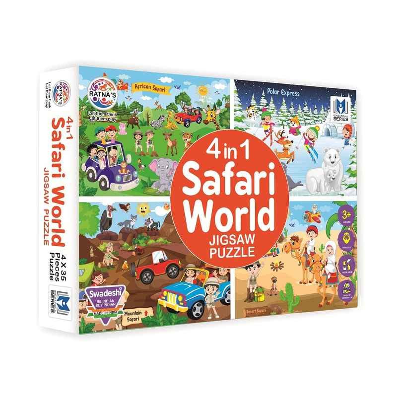Ratna's 4In1 Safari World Puzzle