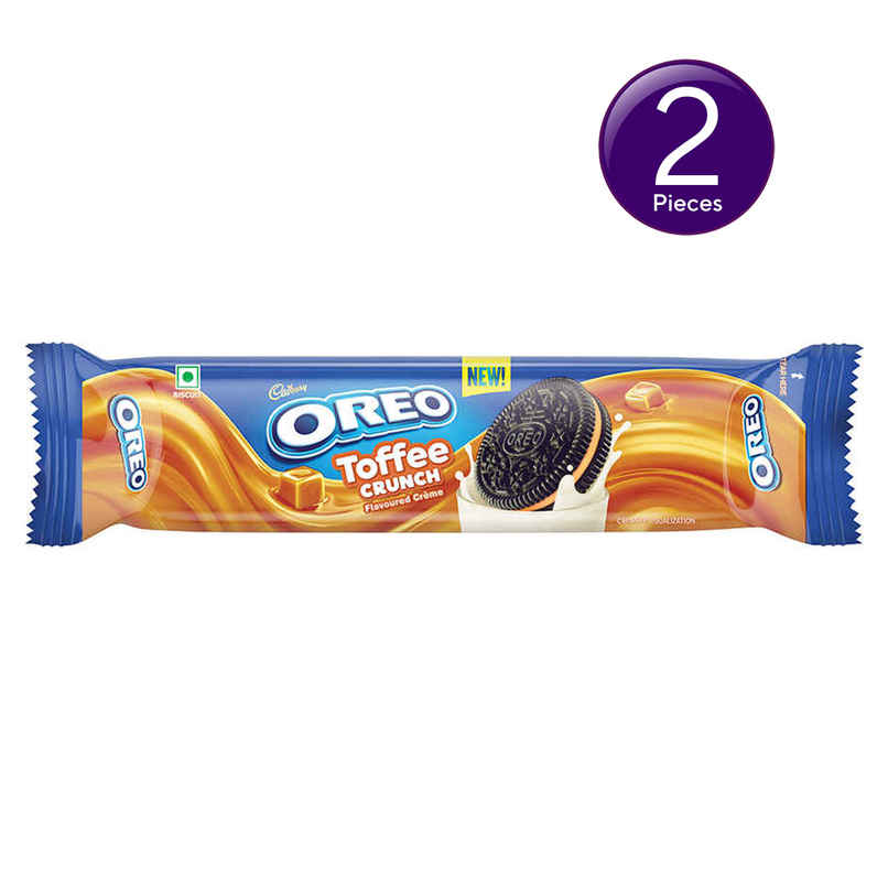Cadbury Oreo Toffee Crunch Flavour Creme Sandwich Biscuit Combo