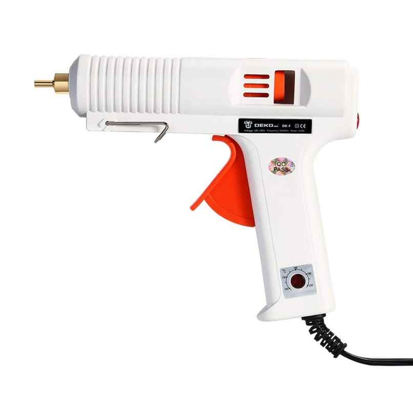 Chrome Hot Melt Glue Gun Machine 100W Adjustable Constant Temperature Hot Melt