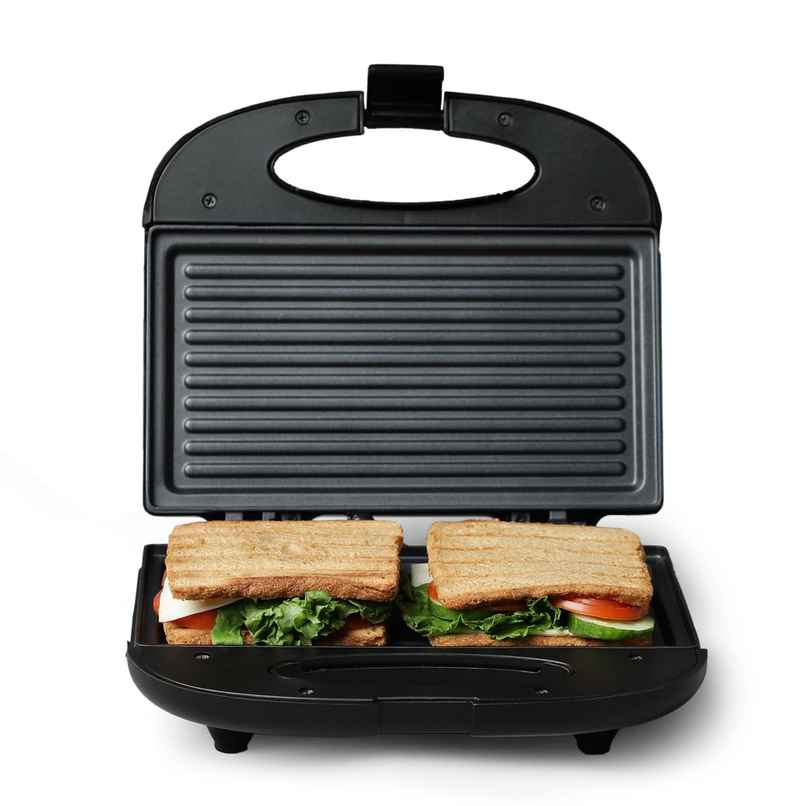 Prestige PGMFB 800 Watt Grill Sandwich Toaster with Fixed Grill Plates - Black