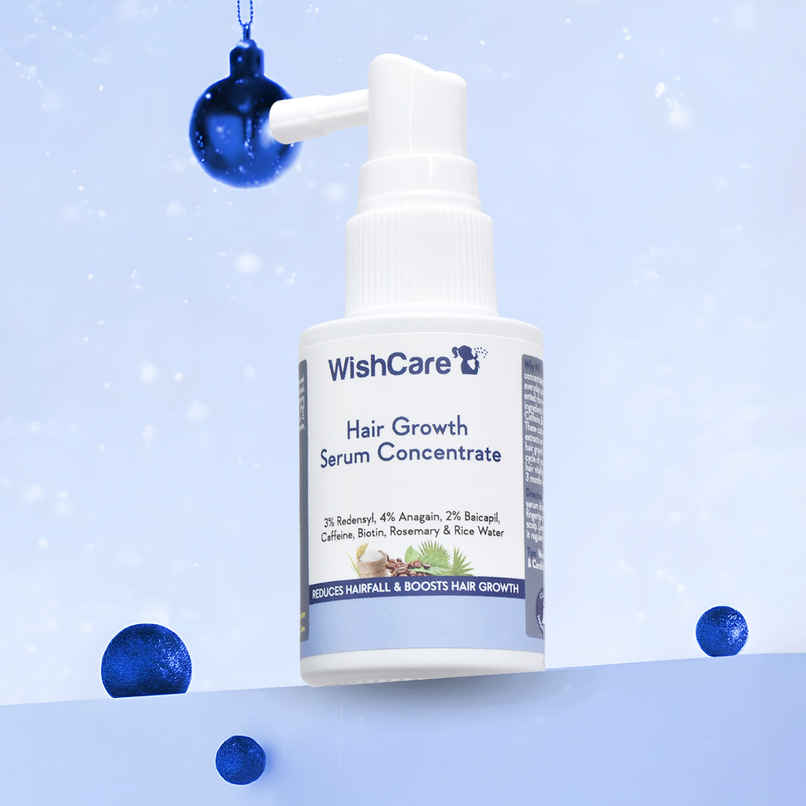 Wishcare Hair Growth Serum Concentrate - Resdensyl, Anagain, Caffeine, Biotin, Keratin & Rice Water