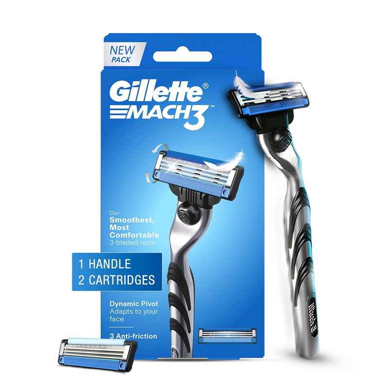Gillette Mach3 Men's Razor with 2 Cartridges