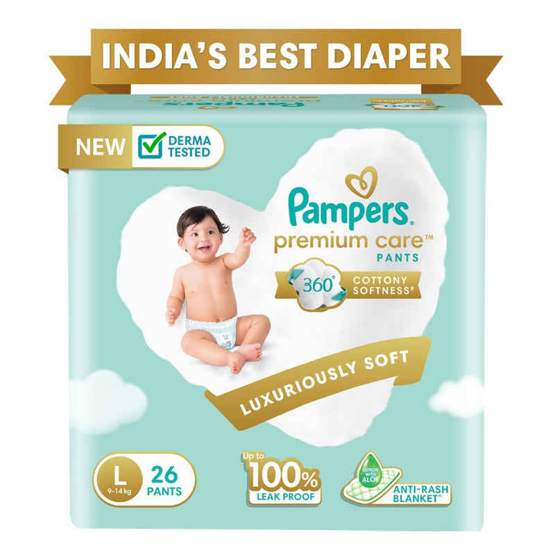 Pampers Premium Care Baby Diapers | Pant Style | L | 26 pcs