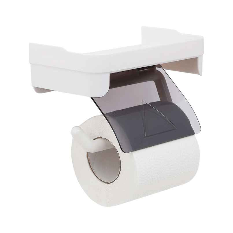 Hindware Self-adhesive Series Toilet Paper Holder with Paper-shield for Bathroom Hindware Self-adhesive Series Toilet Paper Holder with Paper-shield for Bathroom