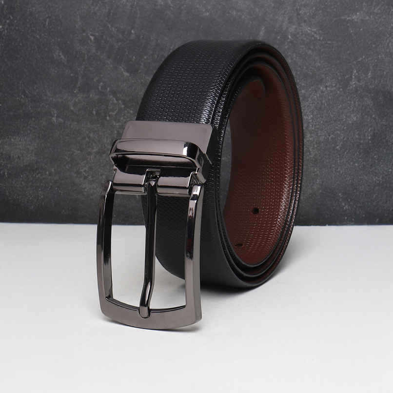 Teakwood Men's Leathers Belt | Black and Brown - 40 in
