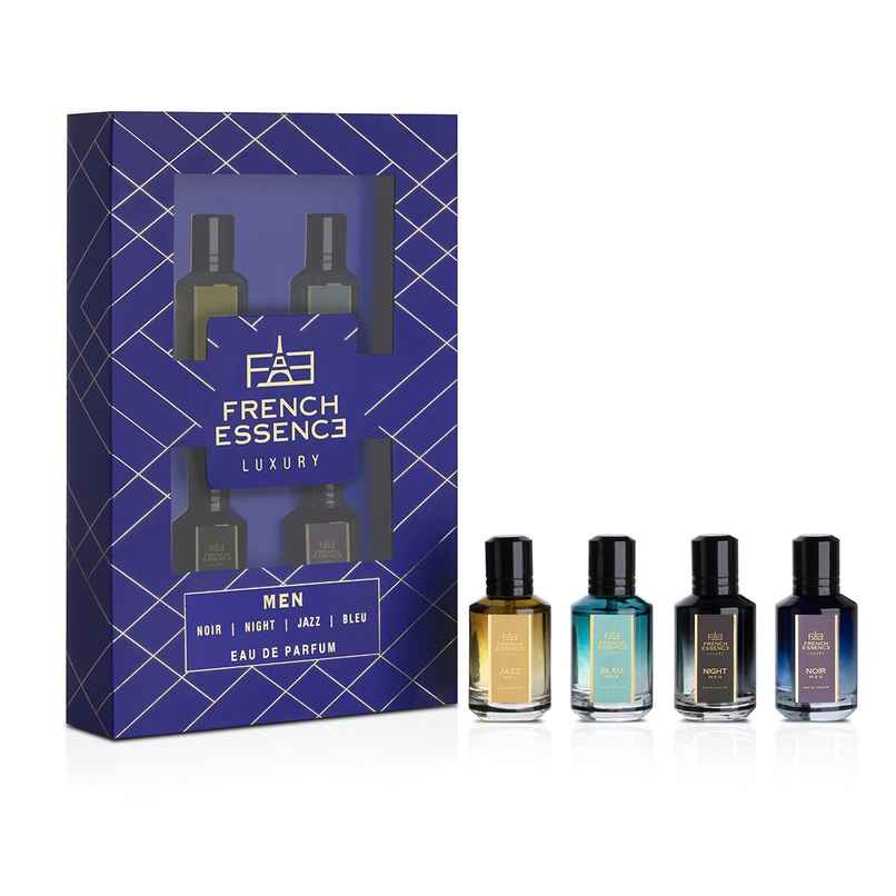 French Essence Gift Set - Edp | Men | Noir | Night | Jazz | Bleu French Essence Gift Set - Edp | Men | Noir | Night | Jazz | Bleu