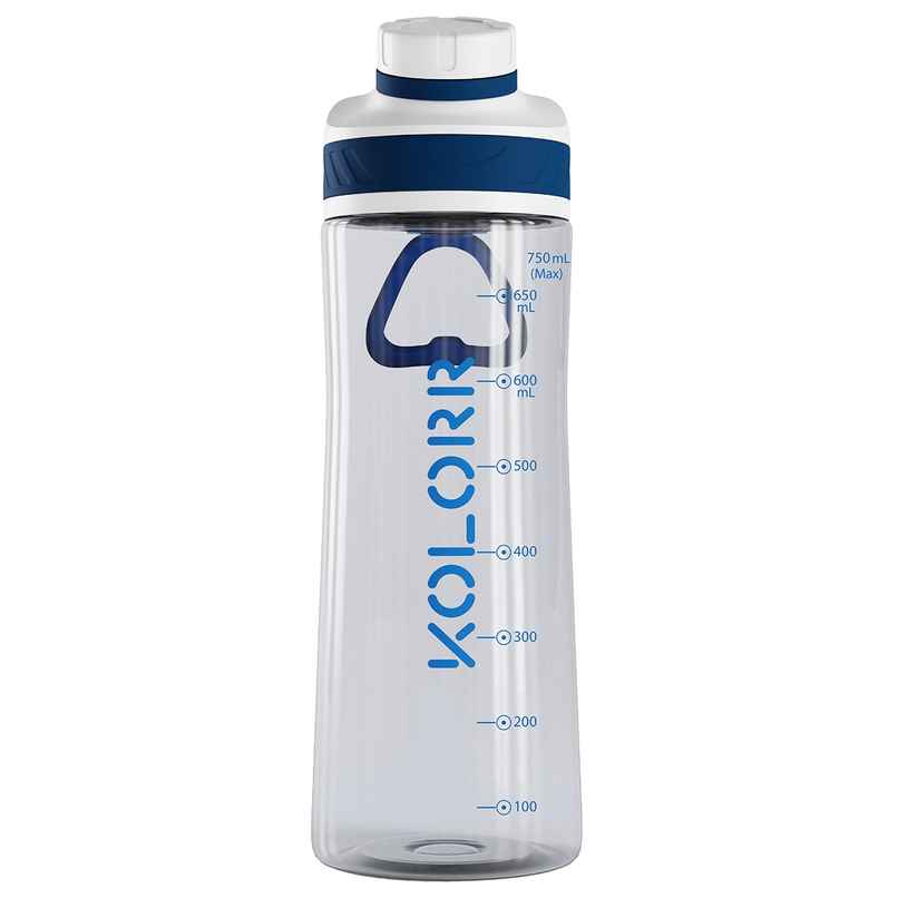 Kolorr Zest+ 750 ml Bottle | Blue & White | Ideal for Travel & Everyday Hydration