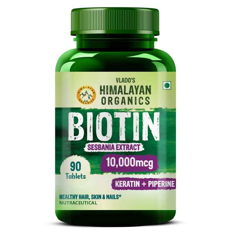 Himalayan Organics Biotin 10000Mcg 90 Tablets Himalayan Organics Biotin 10000Mcg 90 Tablets
