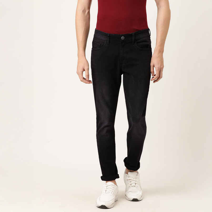 The Indian Garage Co Men | Super slim Casual | Black Denim | 34