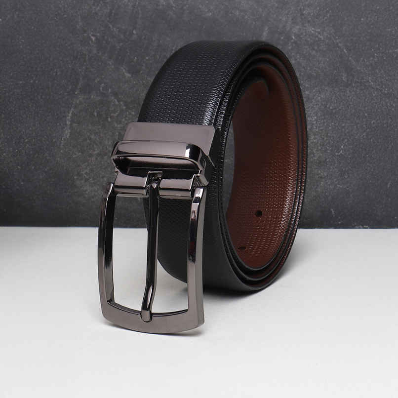 Teakwood Men's Leathers Belt | Black and Brown - 36 in