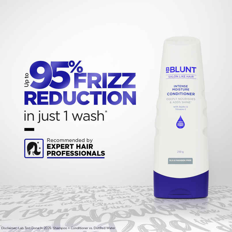 BBlunt Intense Moisture Conditioner With Vitamin E & Jojoba For Dry & Frizzy Hair