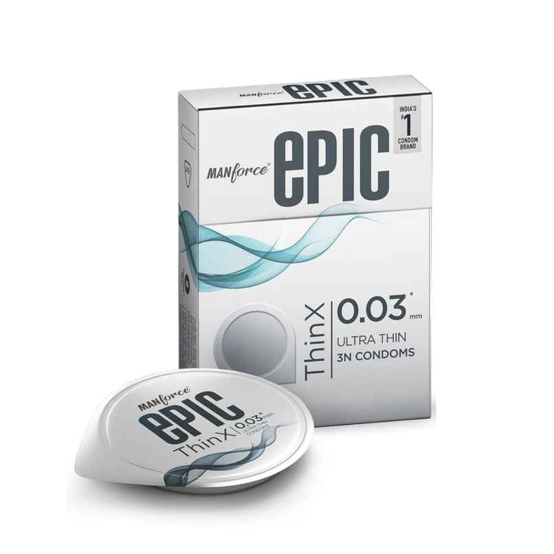 Manforce Epic Thinx Ultra Thin Condoms | Lightweight & Comfortable
