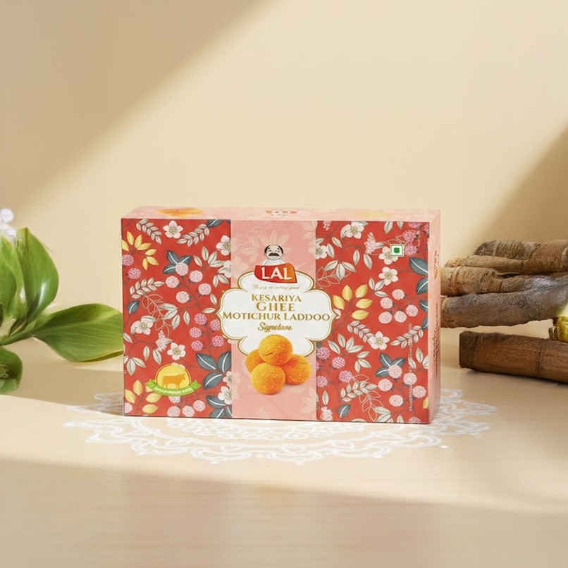 Lal Sweets Ghee Kesariya Motichoor Laddoo Lal Sweets Ghee Kesariya Motichoor Laddoo