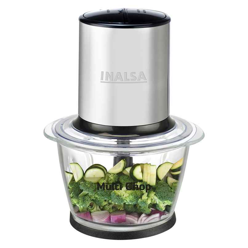 INALSA Electric Chopper for Kitchen & Meat Grinder Multi Chop,Pure Copper 500Watt Motor,2 Speed INALSA Electric Chopper for Kitchen & Meat Grinder Multi Chop,Pure Copper 500Watt Motor,2 Speed