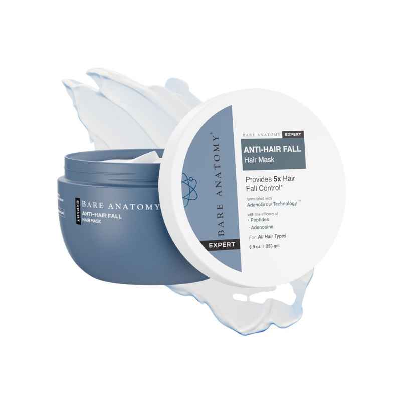 Bare Anatomy Anti-Hair Fall Mask Hairfall Control With Peptides Hair Mask For Dry & Frizzy Hair