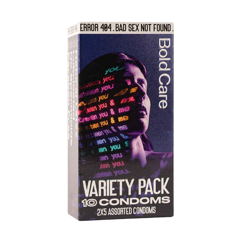 Bold Care 404 By Variety Pack Condoms - Ultra Thin, Multi-Textured, Nano Thin, Chocolate Flavour, & Strawberry Flavoured Condoms Bold Care 404 By Variety Pack Condoms - Ultra Thin, Multi-Textured, Nano Thin, Chocolate Flavour, & Strawberry Flavoured Condoms