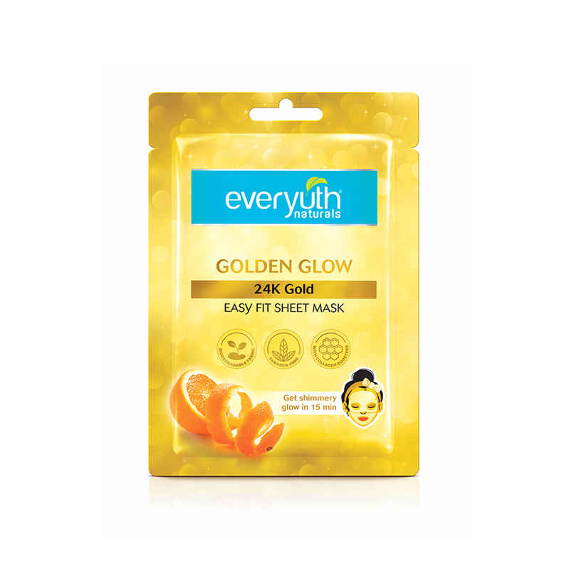 Everyuth Naturals Golden Glow 24K Gold Sheet Mask