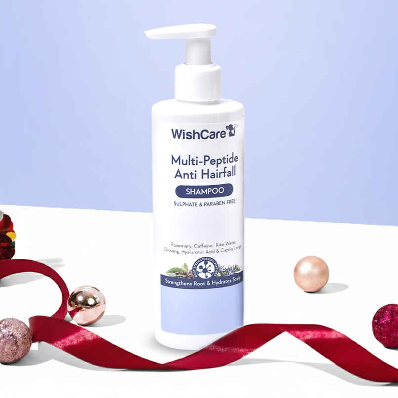 Wishcare Multi Peptide Rice Water Anti Hairfall Shampoo - Rosemary, Capilia Longa, Ha & Caffeine
