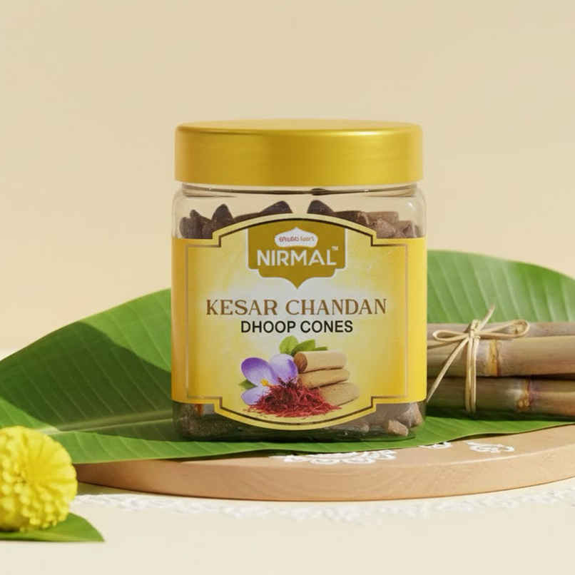 Nirmal Kesar Chandan Dhoop Cone Container | Shubhkart
