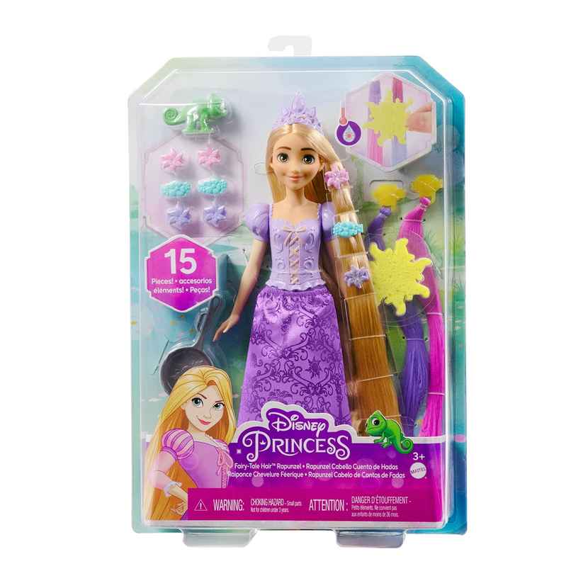 DISNEY PRINCESS HAIR RAPUNZEL DOLL, 3Y Plus, Multicolour