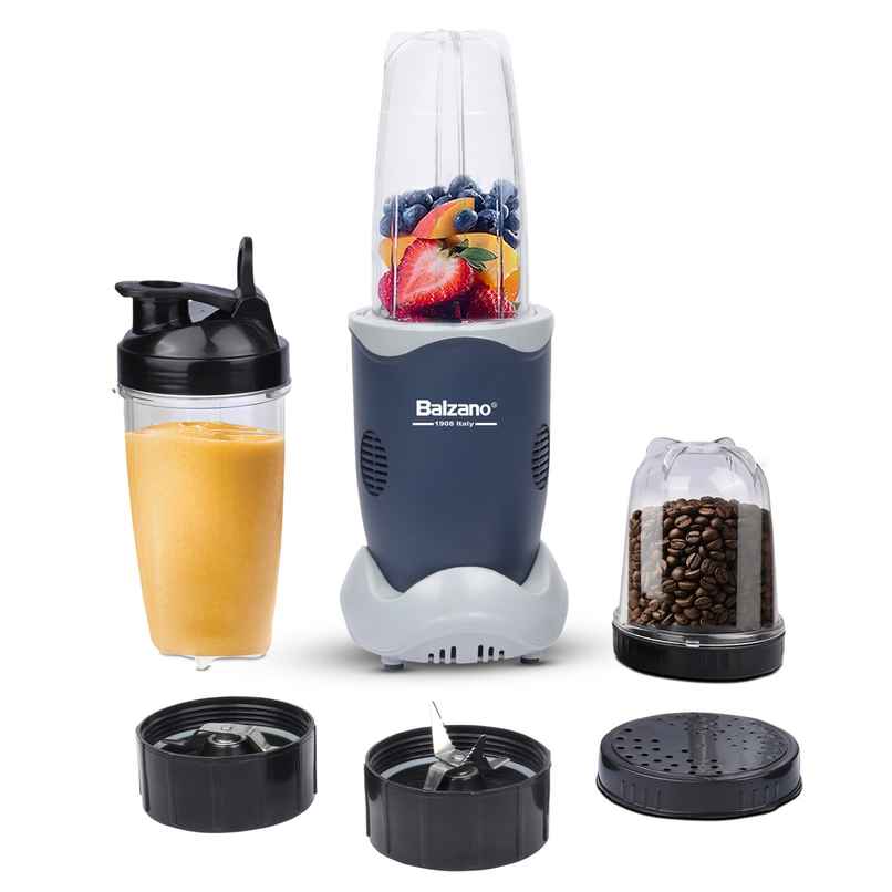 Balzano Nutri - PRO Bullet Mixer Grinder Blender | 400 W | 3 Jars | 2 Blades - Lamborghini Blue