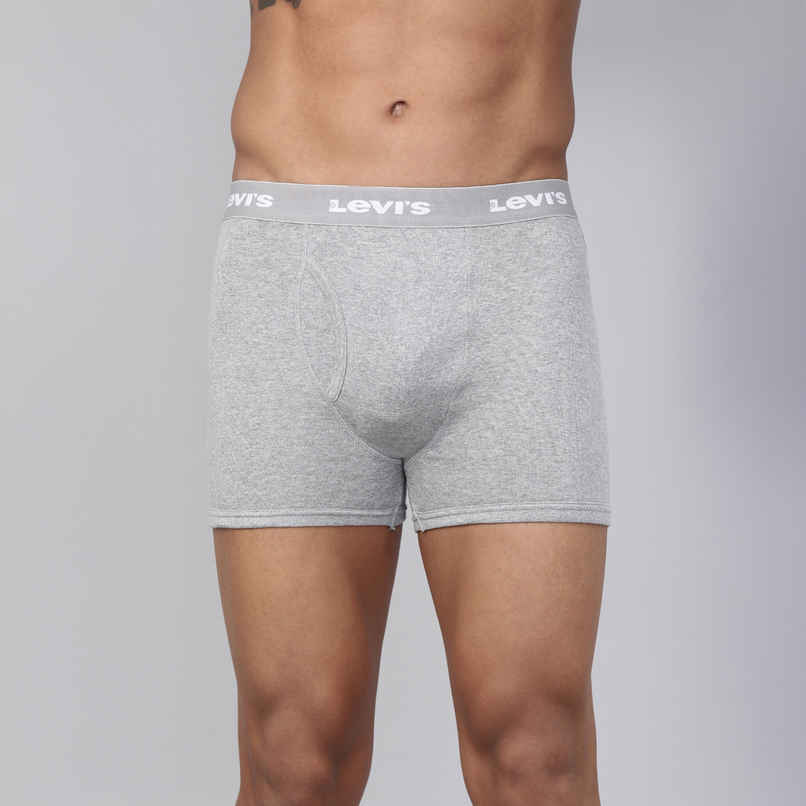Levi's 001 Men's Classic Boxer Brief | Contoured Double Pouch | Lt. Grey Mel | XL