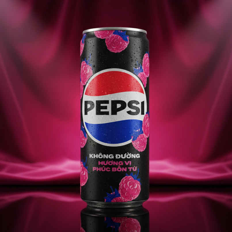 Pepsi Vietnam Raspberry Zero Sugar | Soft Drink
