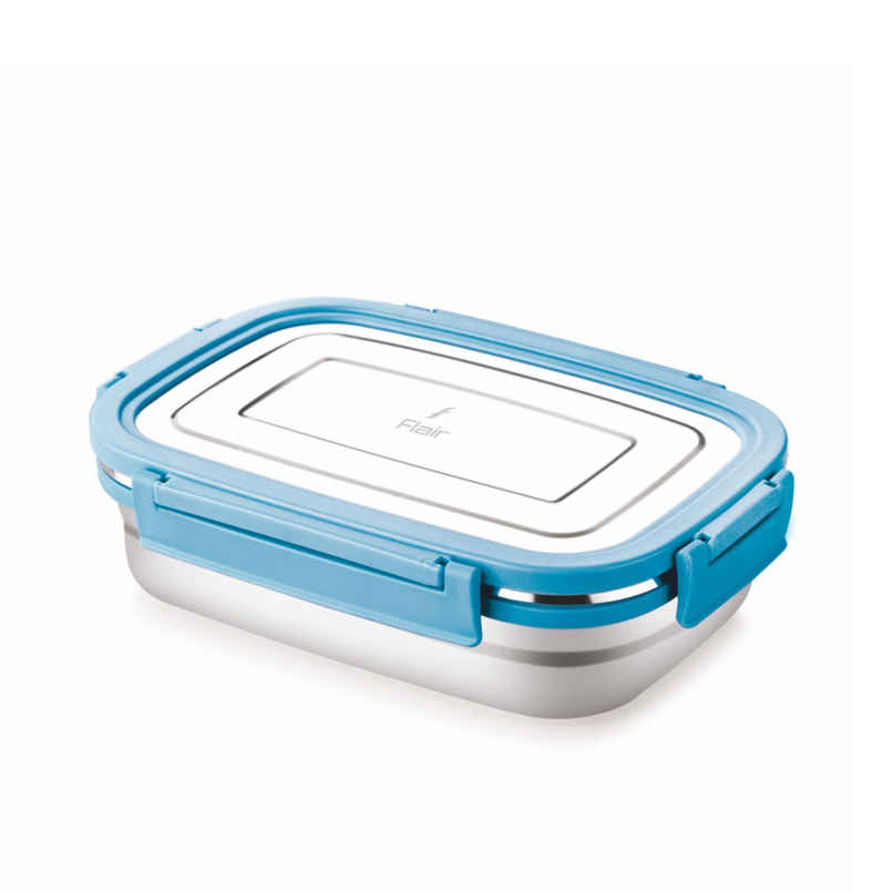 Flair Magic Meal 650 Ml Stainless Steel Lunch Box Set Blue Flair Magic Meal 650 Ml Stainless Steel Lunch Box Set Blue