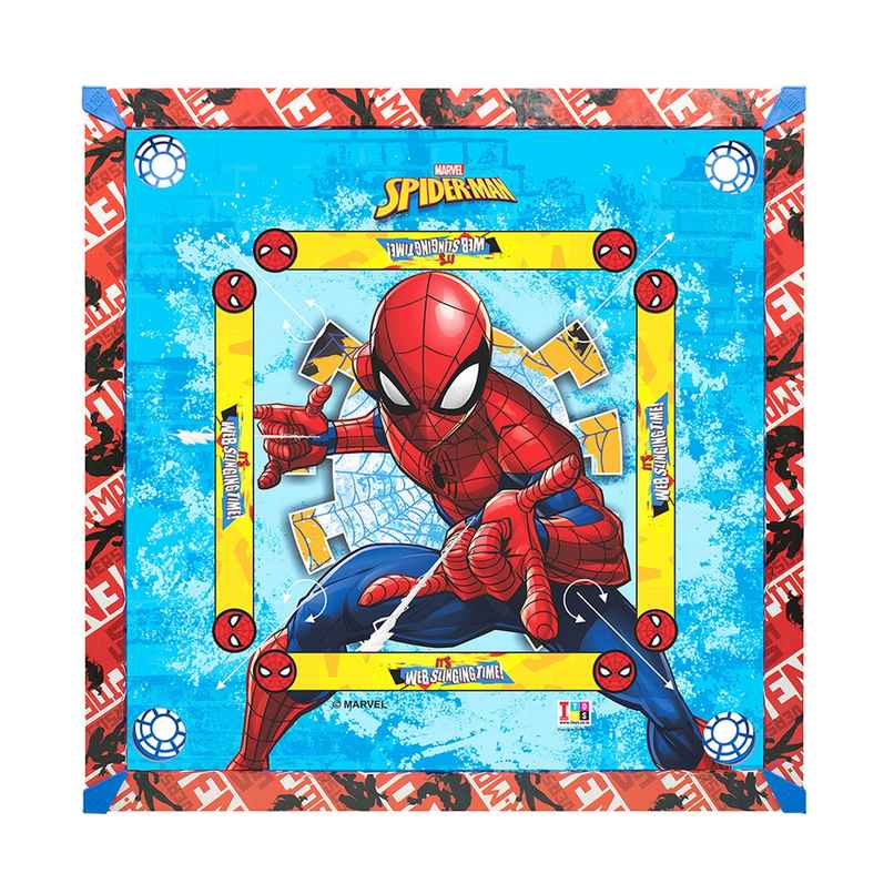 Itoys Carrom Board 26 x 26-Ultimate Spiderman (Colour May Vary)