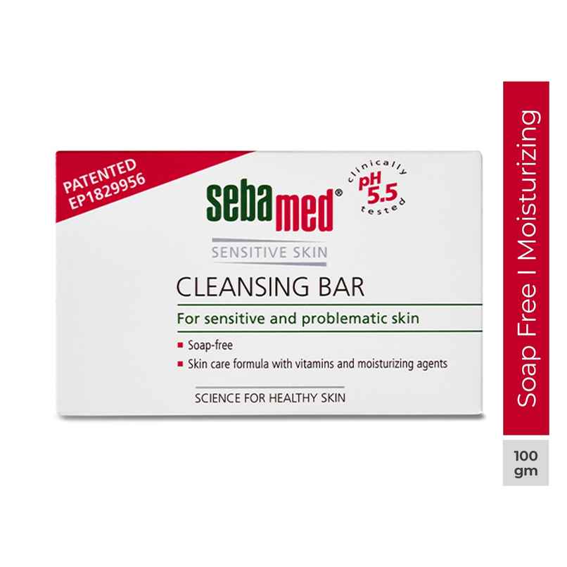 Sebamed Clear Face Cleansing Bar | pH 5.5 | Gentle & deep pore cleansing