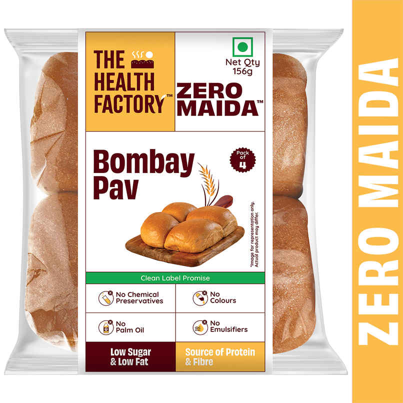 The Health Factory Zero Maida Bombay Pav | Clean Label - Not Brown The Health Factory Zero Maida Bombay Pav | Clean Label - Not Brown