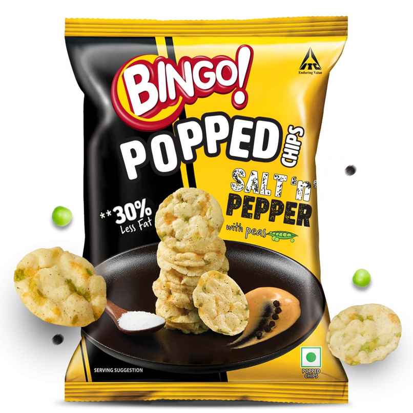 Bingo! Popped Chips Salt N Pepper