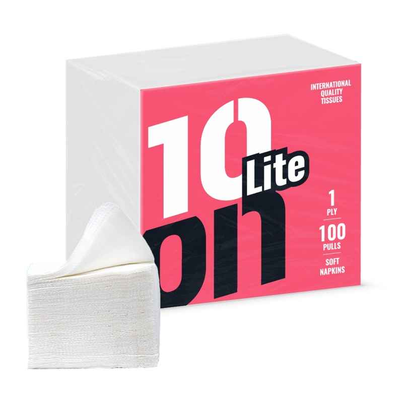10'ON Lite Soft Napkins | 100 Pulls | 27 x 27 cm