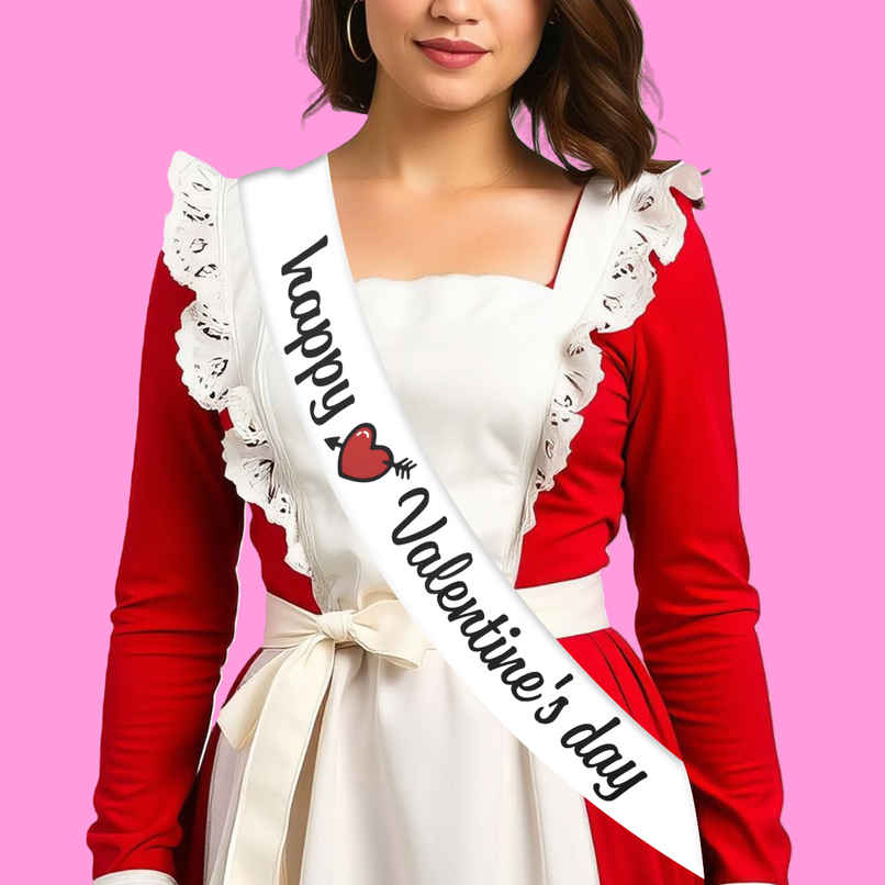 Oye Happy Vanlentine sash Oye Happy Vanlentine sash