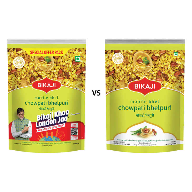 Bikaji Aslee Bikaneri - Chowpati Bhel Namkeen Bikaji Aslee Bikaneri - Chowpati Bhel Namkeen