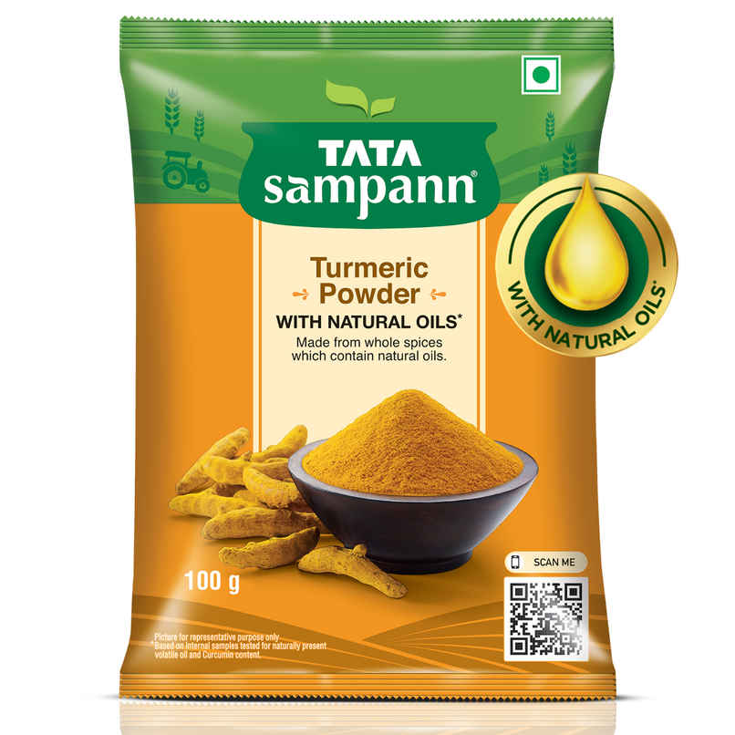 Tata Sampann Turmeric Powder With Natural Oils Haldi Powder Tata Sampann Turmeric Powder With Natural Oils Haldi Powder