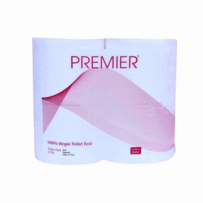 Premier 3 ply Toilet Roll 4 in 1 | 300 pulls Premier 3 ply Toilet Roll 4 in 1 | 300 pulls