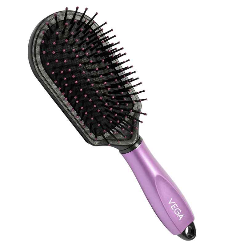 VEGA Cushion Hair Brush with Cleaning Comb for Men and Women |E18-CB VEGA Cushion Hair Brush with Cleaning Comb for Men and Women |E18-CB