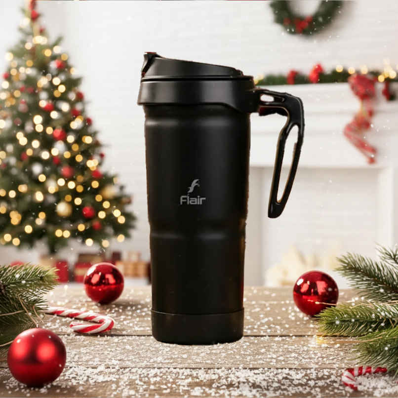 Flair Atom 709 ml Stainless Steel Insulated Mug | Black Flair Atom 709 ml Stainless Steel Insulated Mug | Black