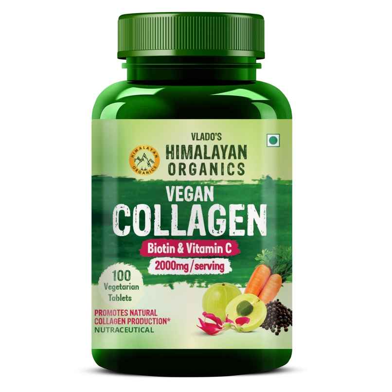 Himalayan Organics VEGan Collagen 2000Mg 100 VEG Tablets Himalayan Organics VEGan Collagen 2000Mg 100 VEG Tablets